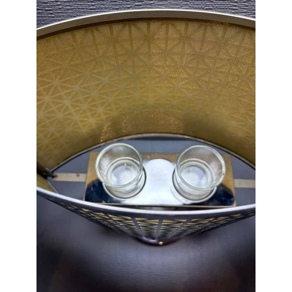 PartyLite Illusions Tealight Lamp Chrome Geometric Metal Modern Decor - Picture 9 of 10